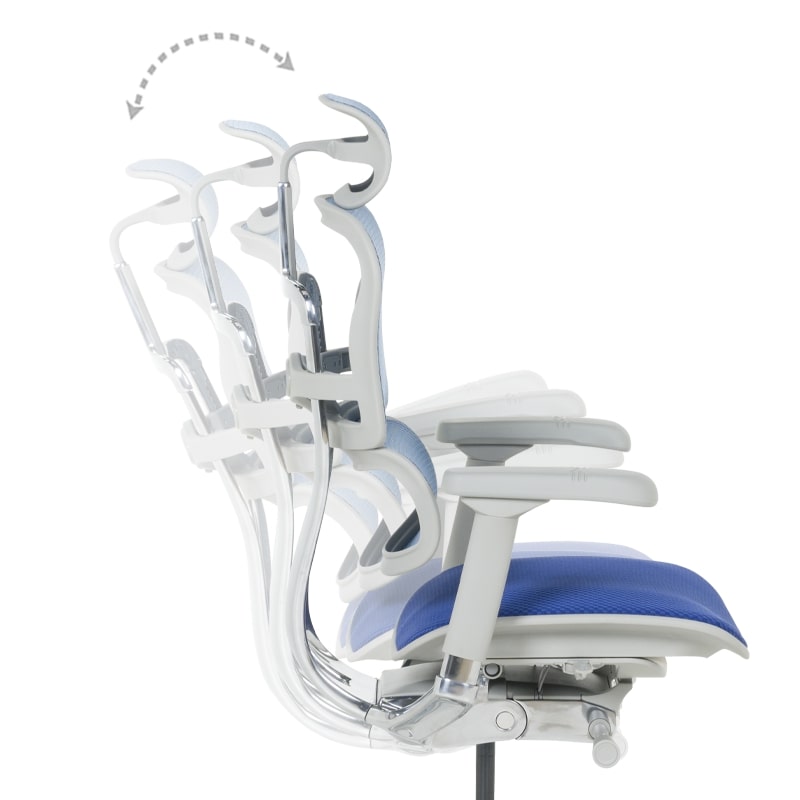 Ергономичен офис стол Ergohuman Elite 2 син-сив